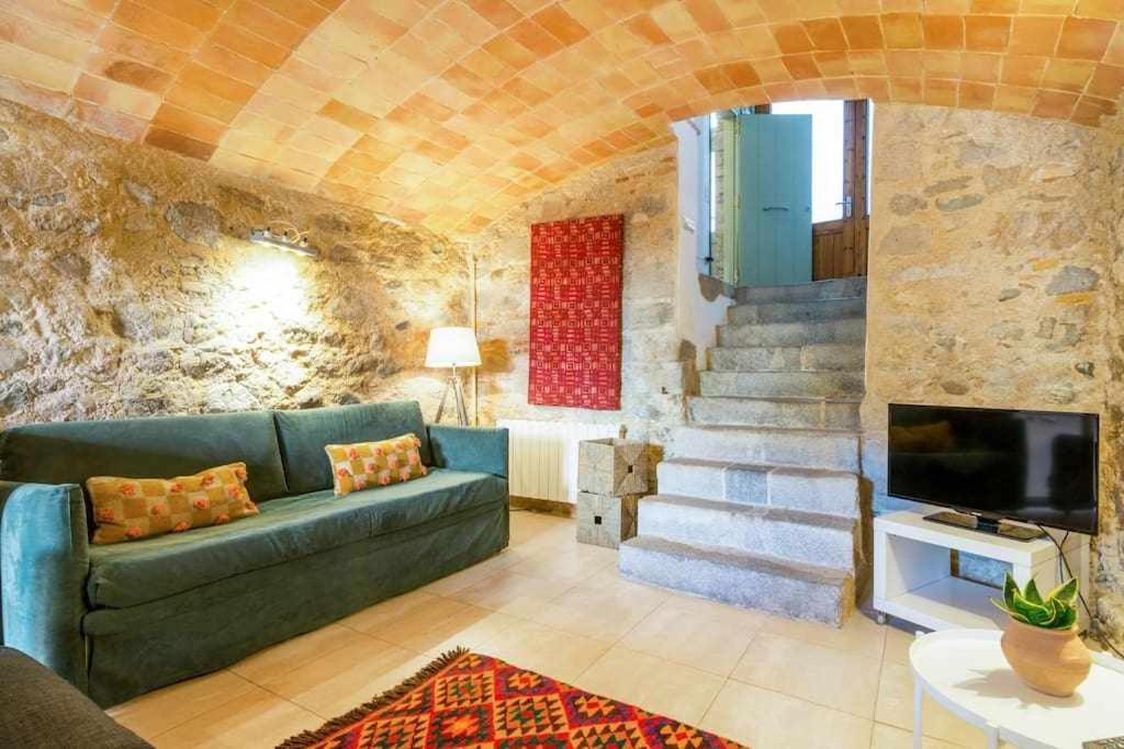 Apartamento Baños Arabes con jardín Girona Exterior foto