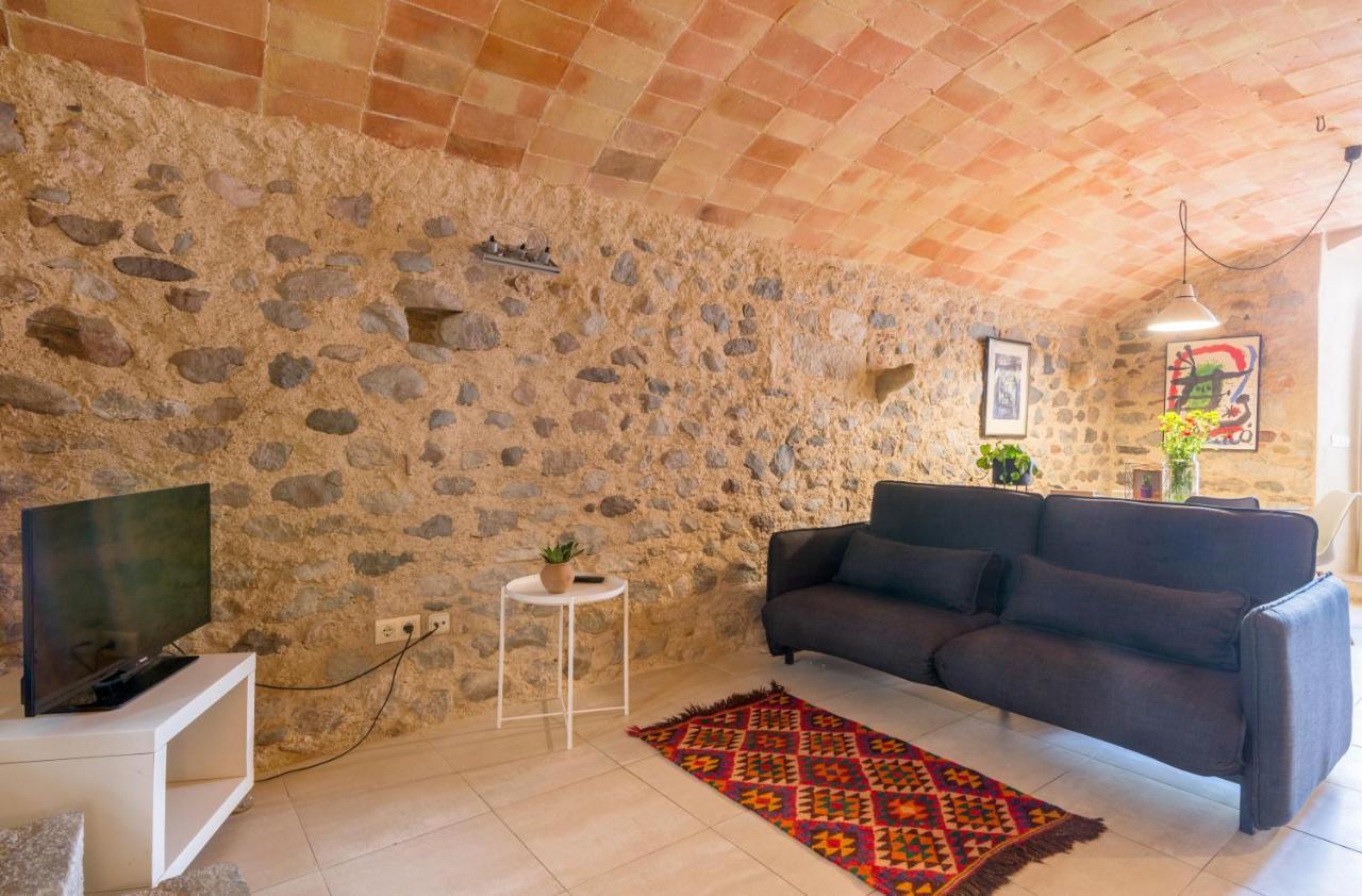 Apartamento Baños Arabes con jardín Girona Exterior foto